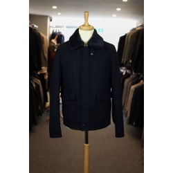 Seven Dials Short Woollen Navy Jones Jacket