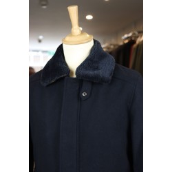 Seven Dials Short Woollen Navy Jones Jacket