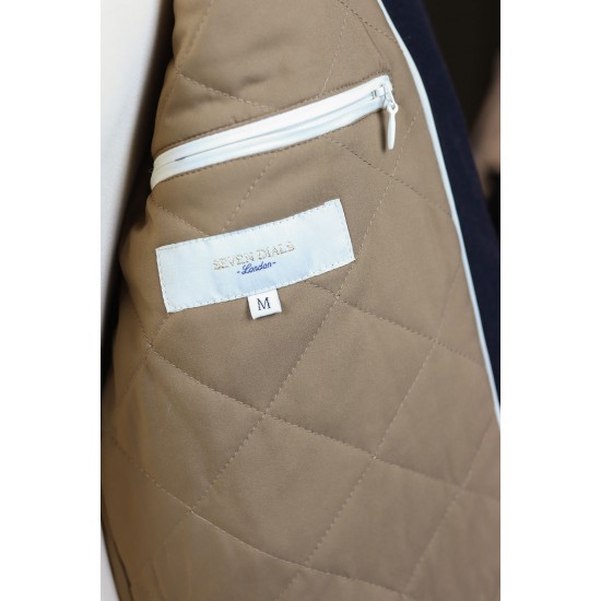 Seven Dials Short Woollen Navy Jones Jacket