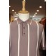 Seven Dials Rayan Faded Plum Knitted Polo