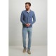 Grey blue cardigan with lower front pockets 