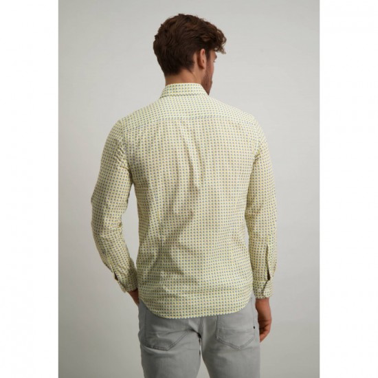Poplin organic cotton jade and lime shirt Poplin organic cotton jade and lime shirt