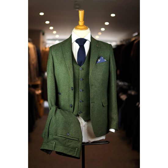 Fratelli Uniti Green 3 Piece Suit