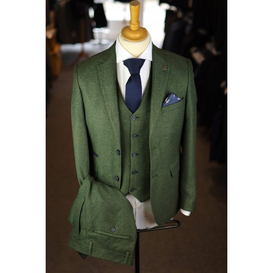 Fratelli Uniti Green 3 Piece Suit