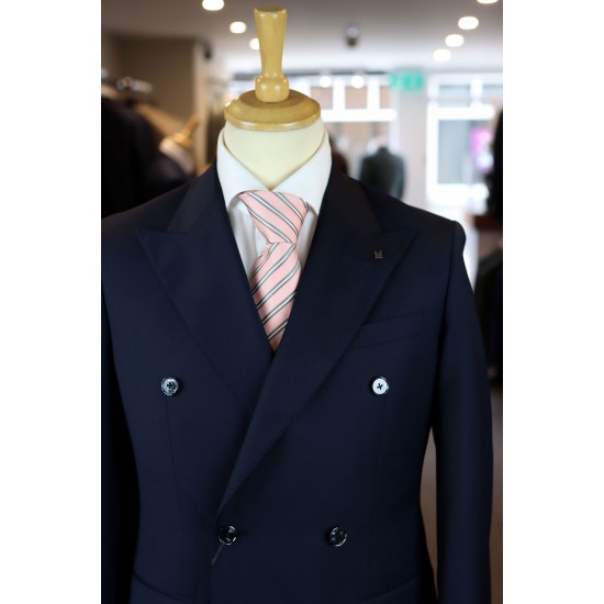 Torre Uomo Manoel Navy Double Breasted Suit Torre Uomo Manoel Navy Double Breasted Suit