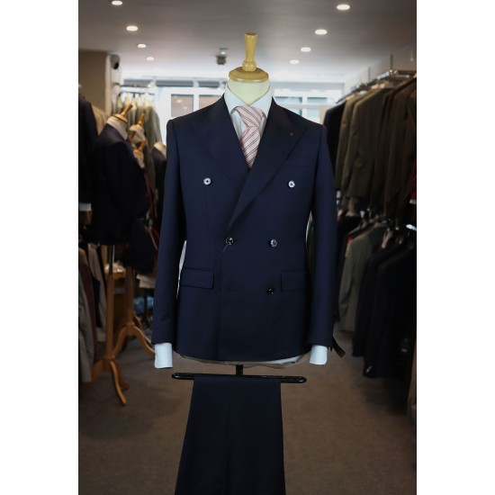 Torre Uomo Manoel Navy Double Breasted Suit Torre Uomo Manoel Navy Double Breasted Suit