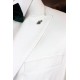 Two BI White Double Breasted Tuxedo Jacket