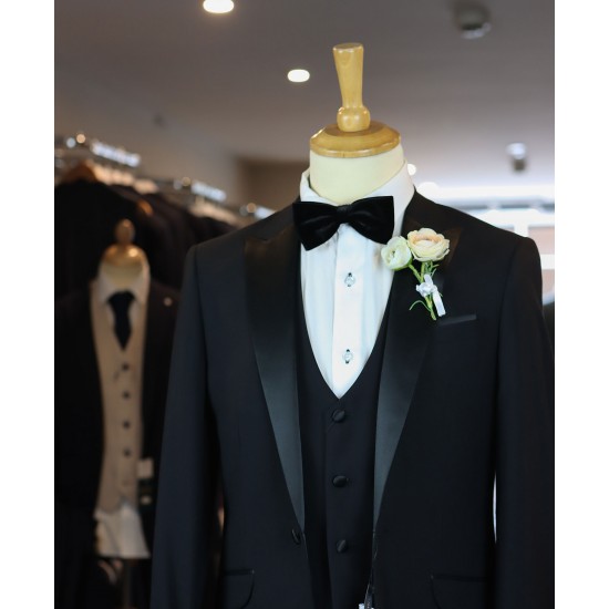 White Label Black 3 piece Tuxedo