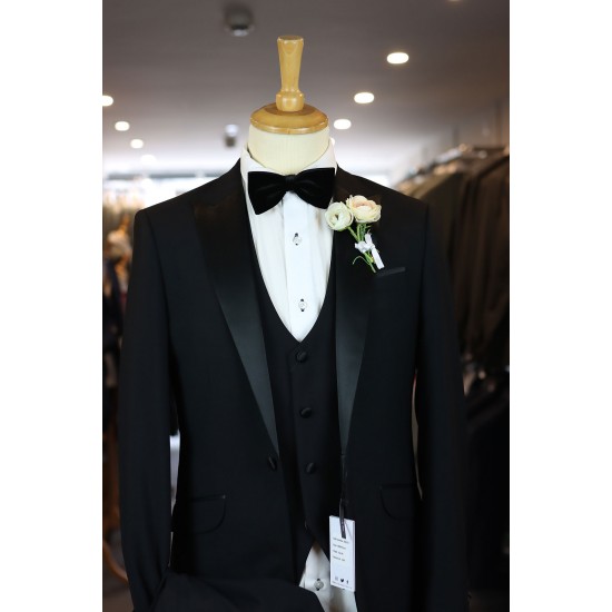 White Label Black 3 piece Tuxedo