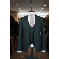 White Label Jacob Dark Green 3 piece suit