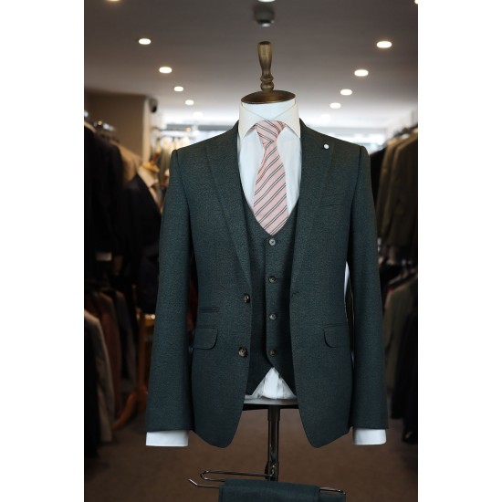 White Label Jacob Dark Green 3 piece suit White Label Jacob Dark Green 3 piece suit
