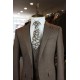White Label Slim Fit Oliver Brown 3 piece suit