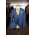 White Label Slim Fit Oliver Blue 3pcs suit