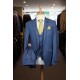 White Label Slim Fit Oliver Blue 3pcs suit