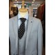 White Label Slim Fit Grey Oscar 3pcs suit