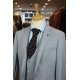 White Label Slim Fit Grey Oscar 3pcs suit