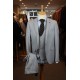 White Label Slim Fit Grey Oscar 3pcs suit