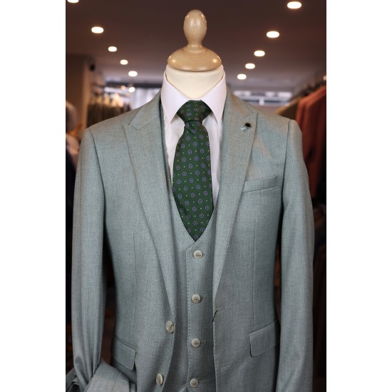 White Label Slim Fit Sage Oliver 3pc suit