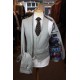 White Label Slim Fit Silver Oliver 3pc suit