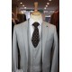 White Label Slim Fit Silver Oliver 3pc suit