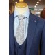 White Label Tapered Fit Blue GEO Jacob 3pcs suit