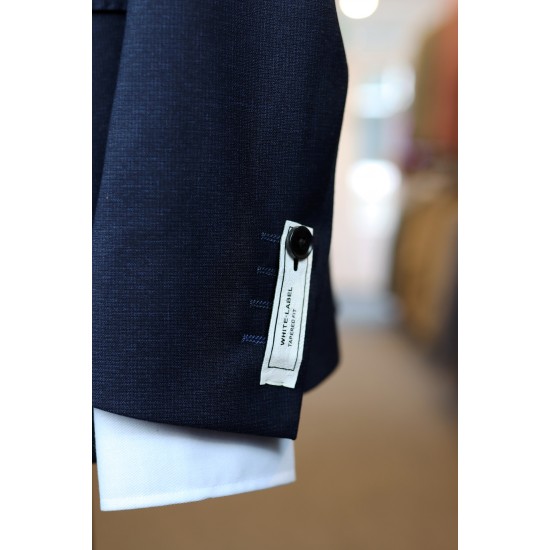 White Label Tapered Fit Dark Navy Jasper 3pc suit