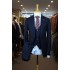 White Label Tapered Fit Dark Navy Jasper 3pc suit