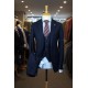 White Label Tapered Fit Dark Navy Jasper 3pc suit