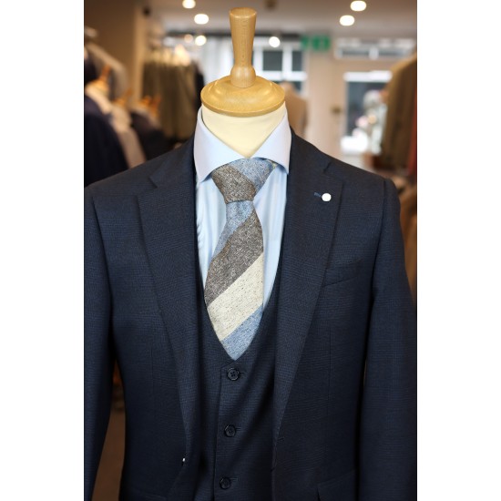 White Label Tapered Fit Dark Navy MM Jasper 3pcs Suit