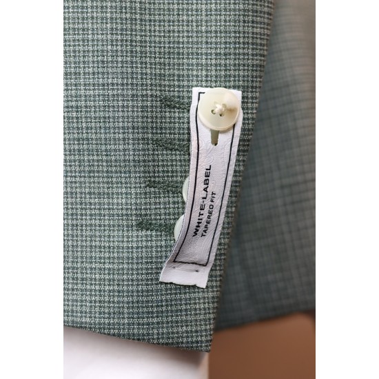 White Label Tapered Fit Sage Jasper 3pc suit