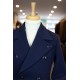 Torre Uomo Navy Barnett Double Breasted Peacoat