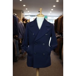 Torre Uomo Navy Barnett Double Breasted Peacoat