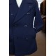 Torre Uomo Navy Barnett Double Breasted Peacoat
