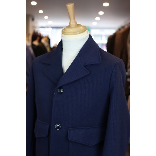 Torre Uomo Benton Navy Overcoat