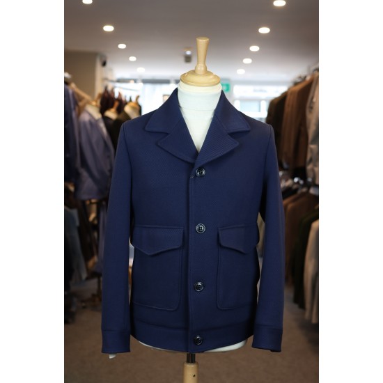 Torre Uomo Benton Navy Overcoat