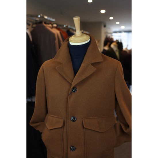Torre Uomo Benton Rust Overcoat