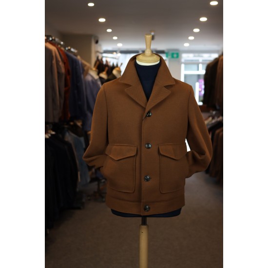 Torre Uomo Benton Rust Overcoat