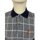 Trojan Dogtooth Check Panel Polo Trojan Dogtooth Check Panel Polo