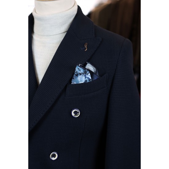 Two-BI navy double breasted blazer Two-BI navy double breasted blazer