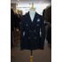 Two-BI navy double breasted blazer