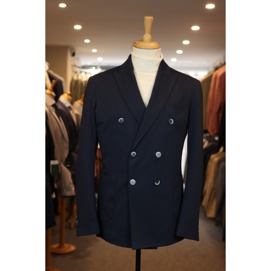 Two-BI Navy Double Breasted Blazer