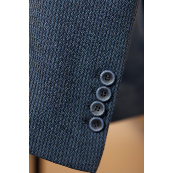 Two BI Navy Single Breasted Blazer
