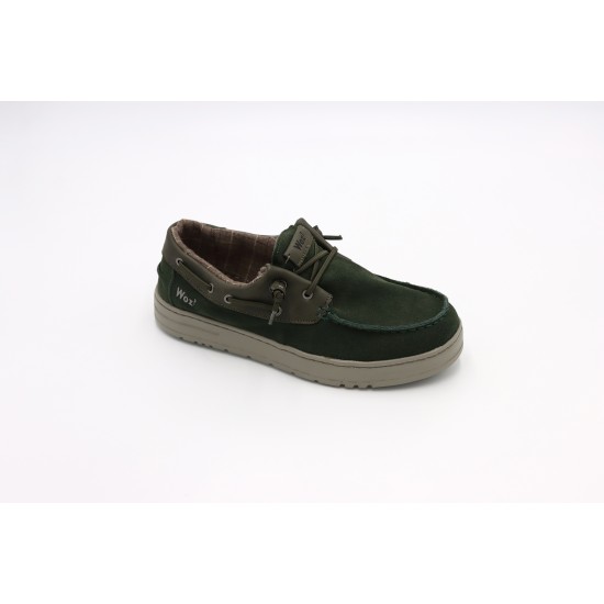 Woz James Suede Dark Green Shoes