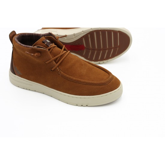 Woz Oliver Grip Suede Camel boots