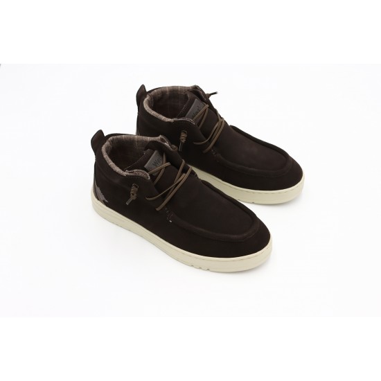 Woz Oliver Grip Suede Dark Brown boots