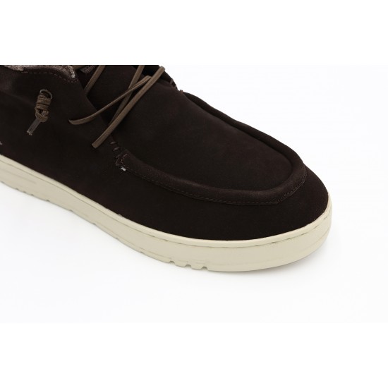 Woz Oliver Grip Suede Dark Brown boots