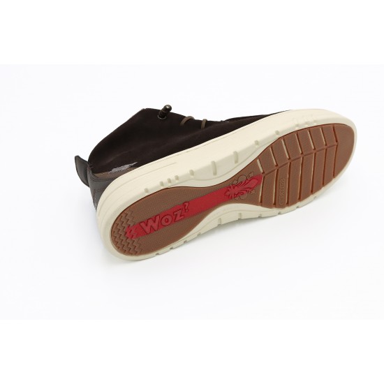 Woz Oliver Grip Suede Dark Brown boots