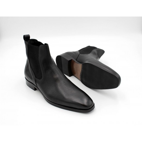 iMaschi Handcrafted Black Chelsea Boots 