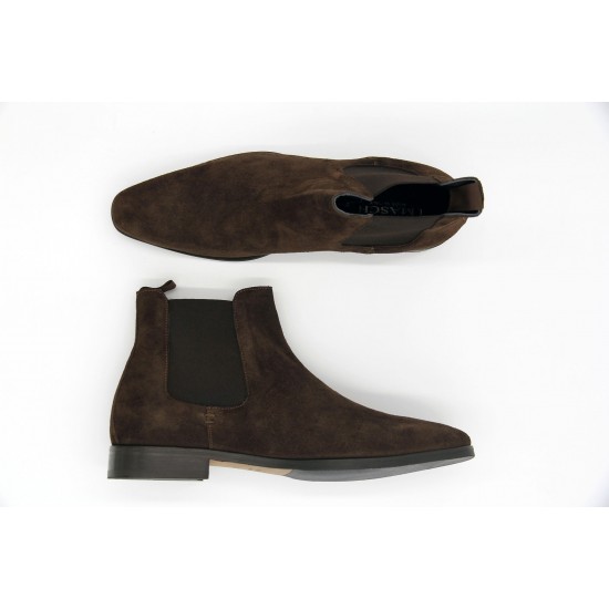 iMaschi handcrafted brown suede boots (3412) by www.lallymenswear.com