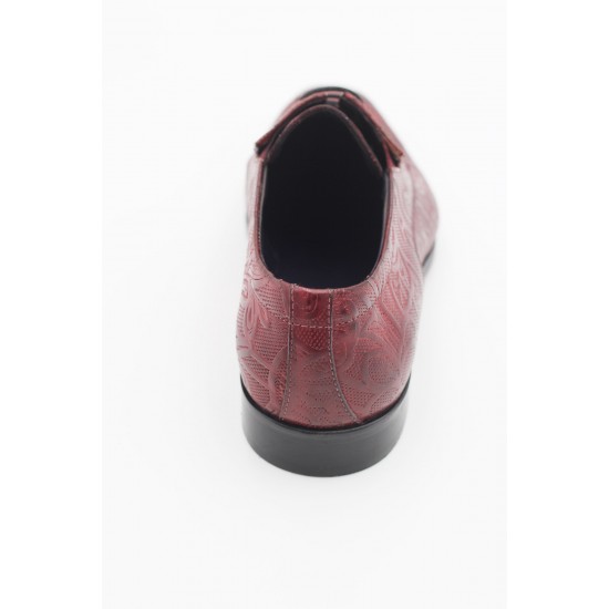 iMaschi Handcrafted  Wine Pattern Shoes 